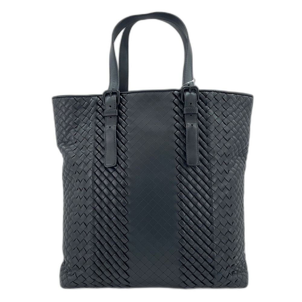 BOTTEGA VENETA Black Intrecciato Tote Bag